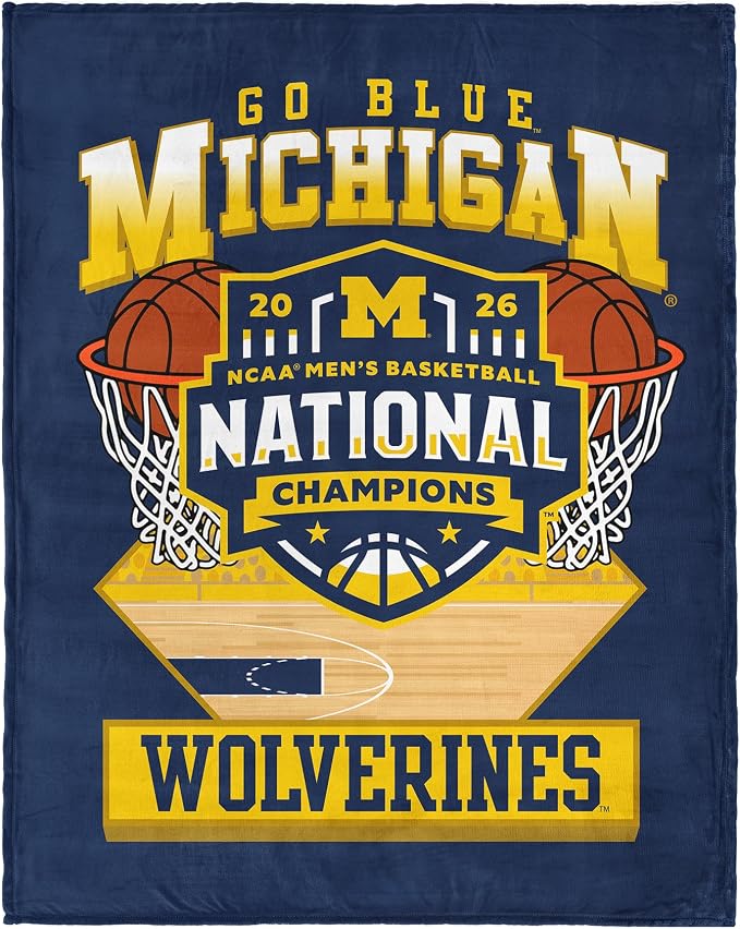 Northwest NCAA Silk Touch Throw Blanket, Ultra Soft Plush Polyester, Lightweight Warm Decorative Fan Gift, 46 x 60 in