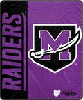 Pegasus Sports NCAA Mount Union Purple Raiders Endzone Ultra Soft Tailgate Throw
