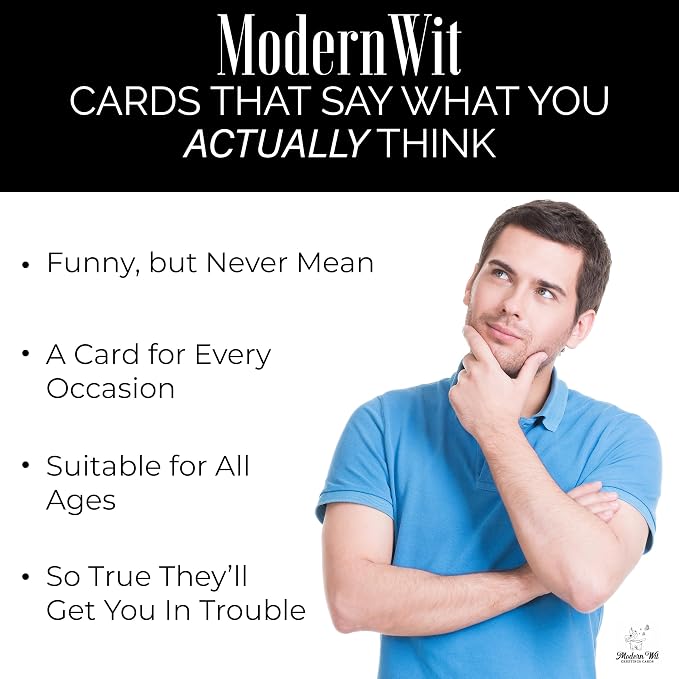Funny Birthday Card - Single 4.25 X 5.5 Mens Birthday Card With Envelope, Blank Inside, Funny Cards For Men And Women, You're Turning Down The Car Stereo - Funny Birthday Cards for Women