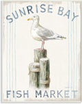 Sea Gull Beach Ocean Bird, 13 x 19 Inch Mounted Print on Wall Plaque | Stupell Industries | 13 x 19 Inches, Easy to Hang and Sturdy, Made in USA, by Danhui Nai