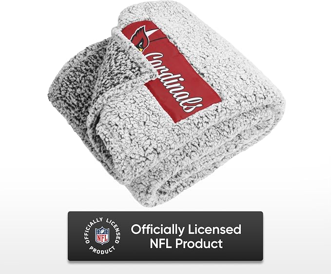 FOCO NFL Team Color Big Logo Cloud Sherpa Blanket 60" x 70"
