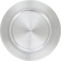 SARO LIFESTYLE Decorative Charger Plates, 13” Round Plastic Charger Plates, Set of 4 – Elegant Table Décor for Events, Weddings & Home Dining, Silver