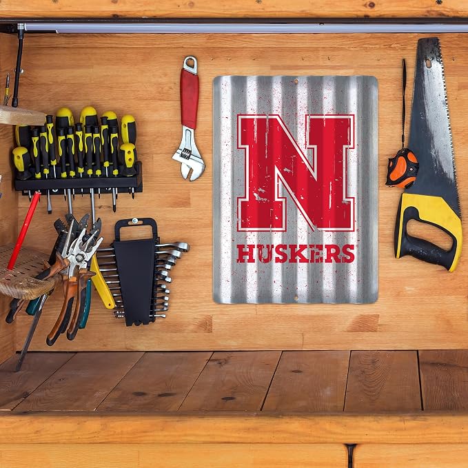 Rico Industries NCAA 12" X 16" Tin Metal Roof Sign