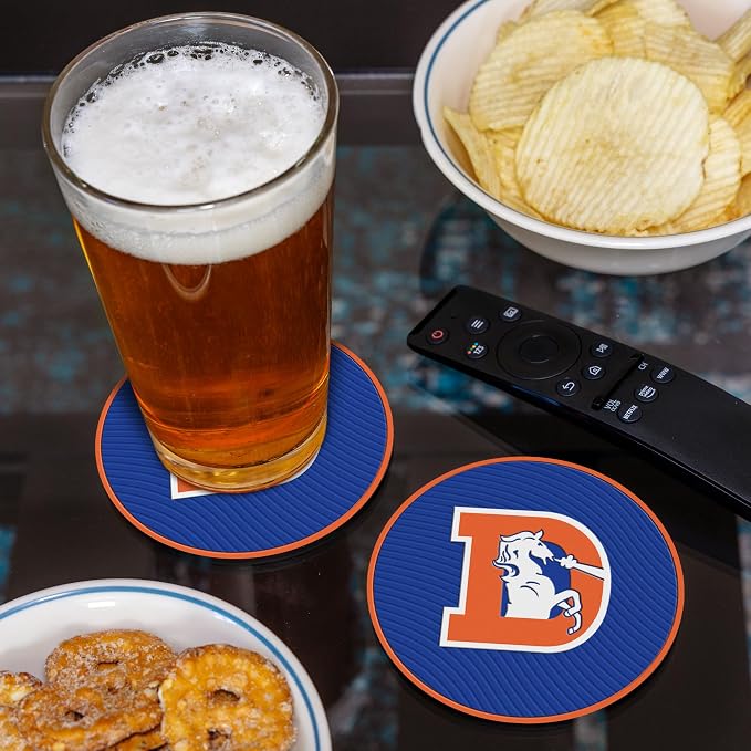 Rico Industries NFL Football Classic Favorites: PVC Coaster Set (4-Pack)