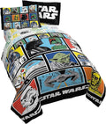 Star Wars Full Size Comforter Set 5 Piece Soft Bedding for Boys, Multi | Darth Vader, Bed in a Bag, Comforter Sheets Pillowcases, Official Product, Soft Microfiber, Machine Washable, Boys Gift