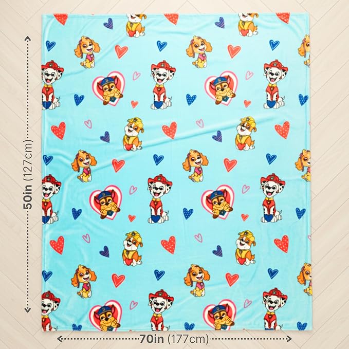 Paw Patrol Bedding Super Soft Plush Cozy Throw, 60 in x 70 in, (Officially Licensed Product) by Franco Collectibles