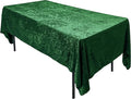 AK TRADING CO. Lush Panne Velvet Tablecloth - 60 x 102 Inch Rectangular Table Cover | Great for Buffet Table, Parties, Holiday Dinner, Wedding & Baby Shower (Hunter Green, 60 x 102 Inch)