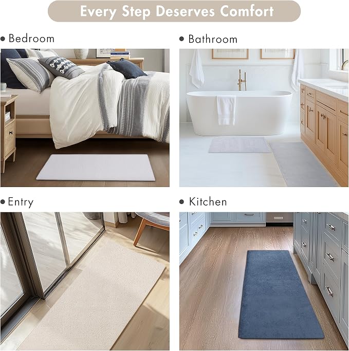 Madison Park Marshmallow Highly Absorbent Bath Runner, 24 x 72, White