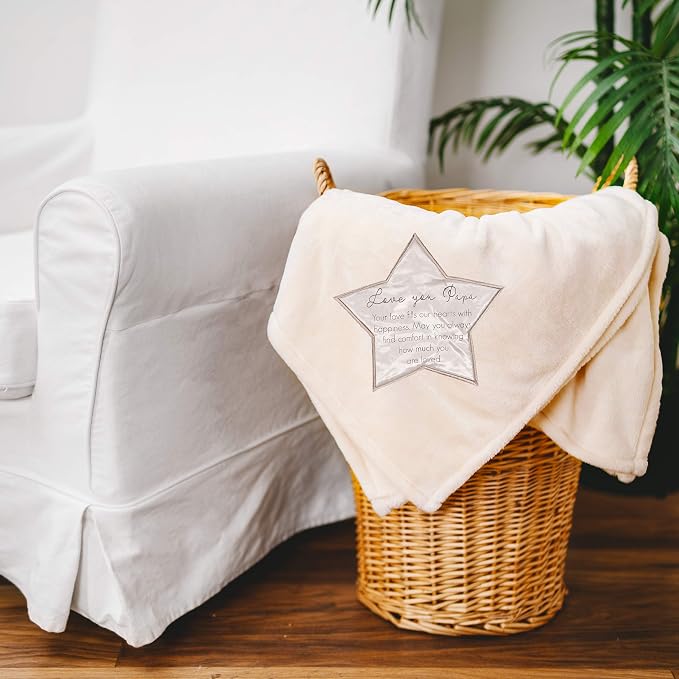 Pavilion Gift Company - Love You Papa - 50x60 Super Soft Royal Plush Throw Blanket