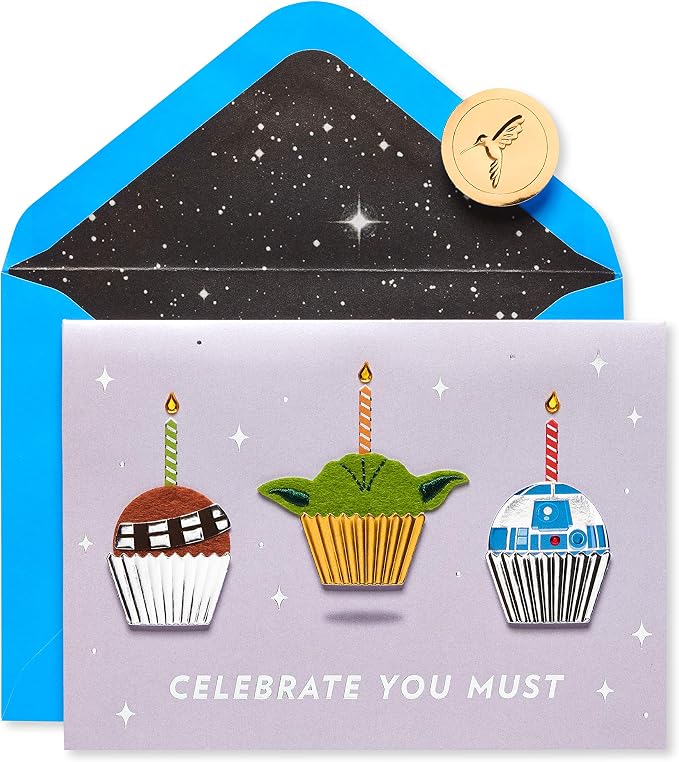 Papyrus Birthday Card for Star Wars Fans (HAPPY BIRTHDAY)