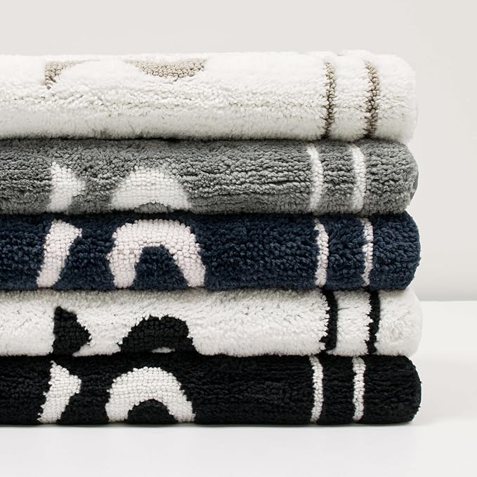 Mohawk Home Hers Casual Novelty; Solid Ivory 1' 5" X 2' Bath Mat Perfect for Bathroom