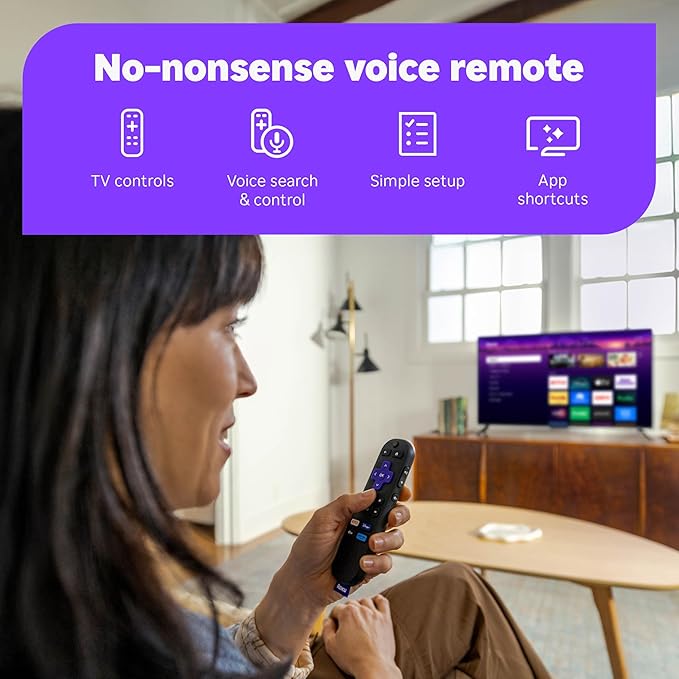 Roku Streaming Stick Plus with Voice Remote - 4K & HDR10+ | 4K & HDR Streaming Device for TV with Roku Voice Remote - Free & Live Local News, Sports