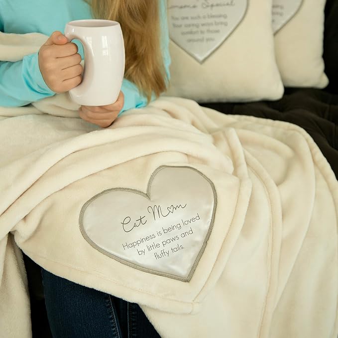 Pavilion Gift Company - Cat Mom Gift Soft Royal Plush Blanket 50x60 Inch