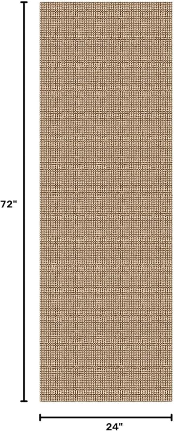 IOHOUZE Washable Runner Rug 2x6 Non Slip Rubber Backed Runners for Hallways Entryway Runner Indoor, Kitchen Rugs Woven Cotton Floor Carpet for Hall Entrance Bedroom, Orange/Tan/Brown