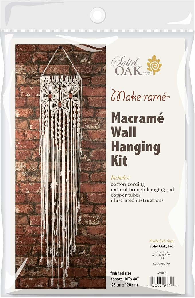 Macrame Wall Hanger Kit - Three Flowers