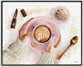 Cappuccino Fashion Accent Kitchen, 11 x 14 Inch Framed Giclée Print | Stupell Industries · By Ziwei Li · Ready to hang · Great for kitchen or dining spaces · Made in USA