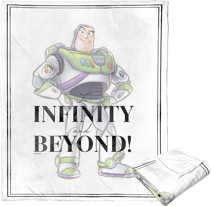 Northwest Disney 100 Silk Touch Throw Blanket, 50" x 60", to Infinity and Beyond