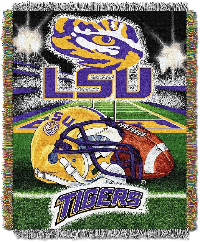 Officially Licensed NCAA "Home Field Advantage" Woven Tapestry Throw Blanket, 48" x 60", Multi Color