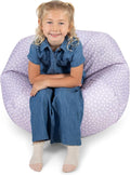 Big Joe Classic Bean Bag Chair for Kids Bedroom and Reading Nook, Easy-Clean Petal Pip Lilac, Durable Nylon Polyester Blend, 2 feet Refillable | 2 feet, Smartmax Fabric, Polystyrene Bean Filled, Refillable, Nylon Polyester, Safe for Kids Ages 3+, Suppo...