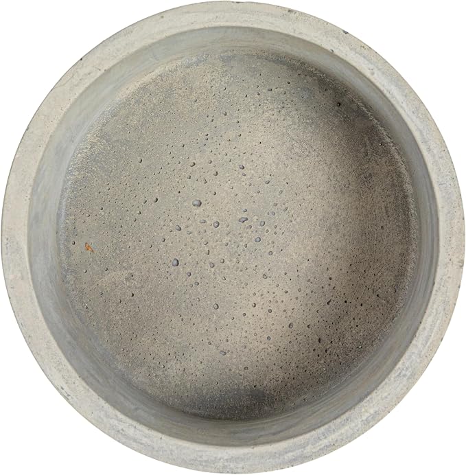 Bloomingville A75500081 Set of 2 Grey Round Decorative Cement Lids Boxes