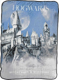 Northwest Harry Potter Micro Raschel Throw Blanket, Lightweight Breathable for Couch, Sofa, Cozy for All Seasons 46" x 60", Witchcraft and Wizardry