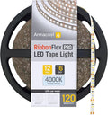 Armacost Lighting RibbonFlex Pro 12V White LED Strip Lights 120 LED/m, 4000K, 16.4 ft, 153230N