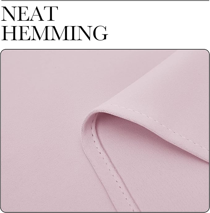 NICETOWN Bedroom Curtains, Room Darkening Draperies Window Curtain Panels, Thermal Insulated Room Darkening Curtains (Lavender Pink, 2 Panels, W34 x L63)