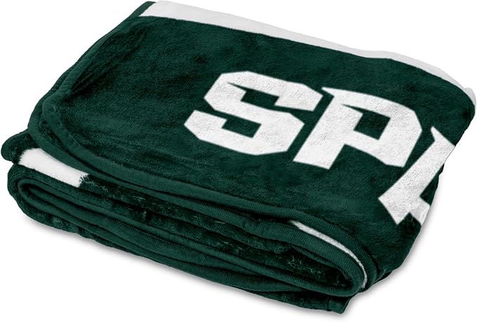 Logo Brands NCAA Raschel Throw Blanket – 50 x 60 Soft Fleece Blanket, Officially Licensed Collegiate Design, Cozy Throw for Tailgating, Game Day, & Home Décor