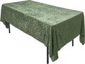 AK TRADING CO. Lush Panne Velvet Tablecloth - 60 x 102 Inch Rectangular Table Cover | Great for Buffet Table, Parties, Holiday Dinner, Wedding & Baby Shower (Sage Green, 60 x 102 Inch)