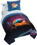 Jay Franco Star Wars Full Comforter Set 7 Piece Soft Bedding for Boys, Blue | Bed in a Bag, Comforter Sheets Shams Pillowcases, Official Product, Soft Microfiber, Machine Washable, Boys Gift