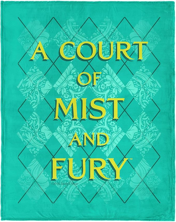 Sarah J. Maas A Court of Mist and Fury Silk Touch Throw Blanket, 46 x 60 in | Silky-soft lightweight comfort for sofas, travel, and everyday lounging