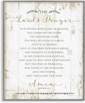 Rustic Prayer Herringbone Faith, 24 x 30 Inch Framed Giclée Print | Stupell Industries · By Jennifer Pugh · Ready to hang · Giftable for home decor · Made in USA