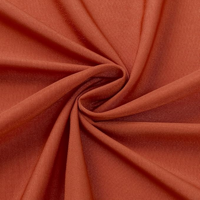 HOMEIDEAS Non-See-Through Fall Burnt Orange Privacy Sheer Curtains, 52 X 84 - Image 7