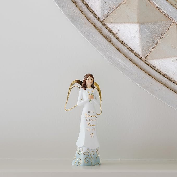 Pavilion Gift Company It is A Blessing to Have A Nana Like You - 5.5 Inch Angel Figurine, White