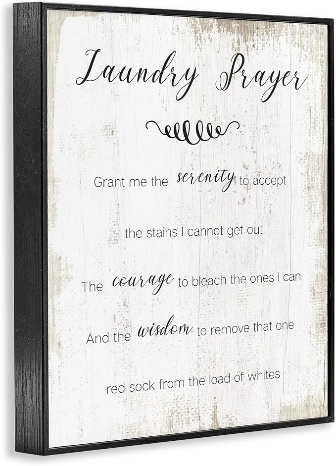 'Laundry Prayer for Serenity'| Framed Giclee Art