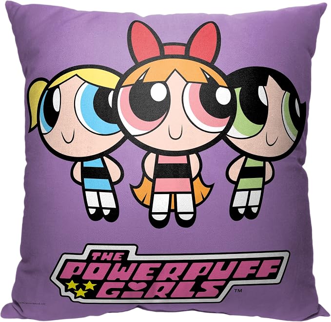 Northwest Powerpuff Girls Pillow, 18" x 18", Tight Knit Trio