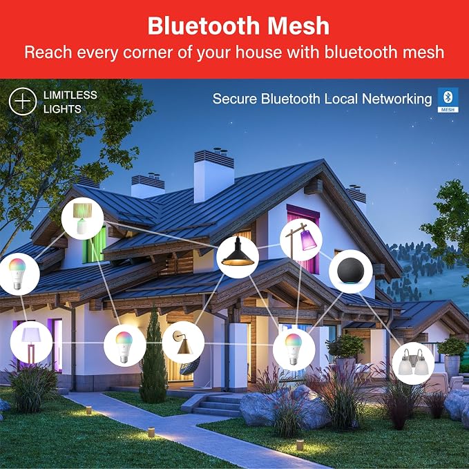 Sengled Alexa Light Bulbs 100W Equivalent, Smart Light Bulbs 1500 LM Bluetooth Mesh, Smart Bulbs That Work with Alexa Only, High Brightness, Soft White A19 2700K Dimmable Bulb, No Hub Required, 2 Pack