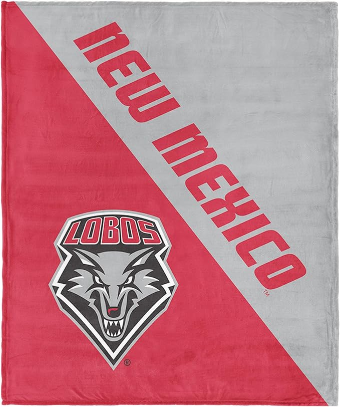 Northwest NCAA Silk Touch Throw Blanket, Ultra Soft Plush Polyester, Lightweight Warm Decorative Fan Gift, 46 x 60 in