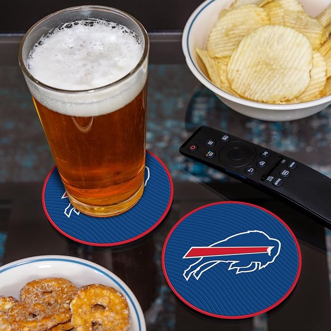 Rico Industries NFL Football Classic Favorites: PVC Coaster Set (4-Pack)