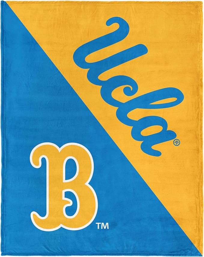 Northwest NCAA Silk Touch Throw Blanket, Ultra Soft Plush Polyester, Lightweight Warm Decorative Fan Gift, 46 x 60 in