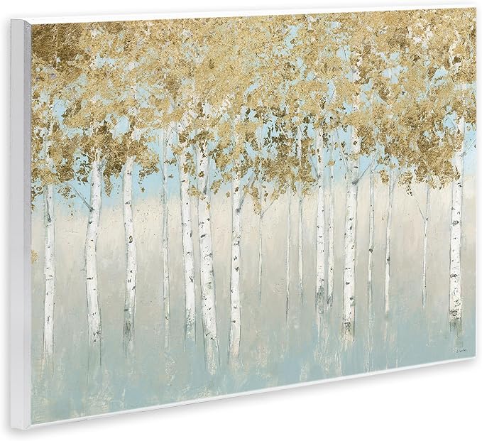 Stupell Industries 'Abstract Gold Tree Landscape'| Wall Plaque Art | Stupell Industries | 19 x 13 Inches, Easy to Hang and Sturdy, Made in USA, by James Wiens