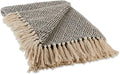 DII Diamond Throw Collection Cotton Woven, 50x60, Black