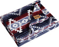 Wrangler - Fleece Throw Blanket for Couch 50x70, Ultra Soft Reversible Plush Blanket, Americana Decor, Western Style Throw for Sofa, Bed, Living Room (Jericho Red)