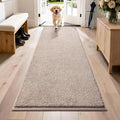 PURRUGS Dirt Trapping Door Mat 31.5" x 70", Non-Slip Machine Washable Entryway Rug, Dog Doormat, Indoor Front Door Mat, Super Absorbent Entry Rug for Muddy Shoes & Paws, Taupe