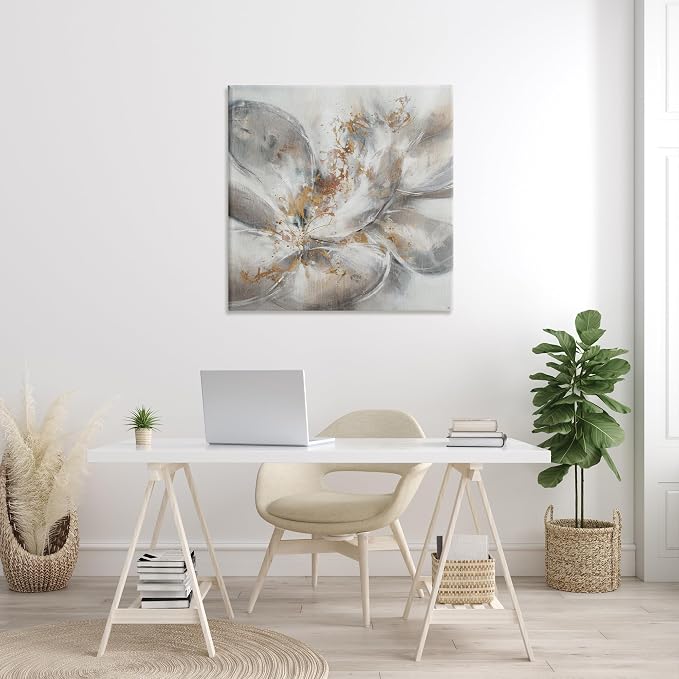 Stupell Industries Abstract Floral Bloom, 36 x 36 Inch Canvas Wall Art | Stupell Industries · By K. Nari · Ready to hang · Perfect for living room or bedroom · Made in USA