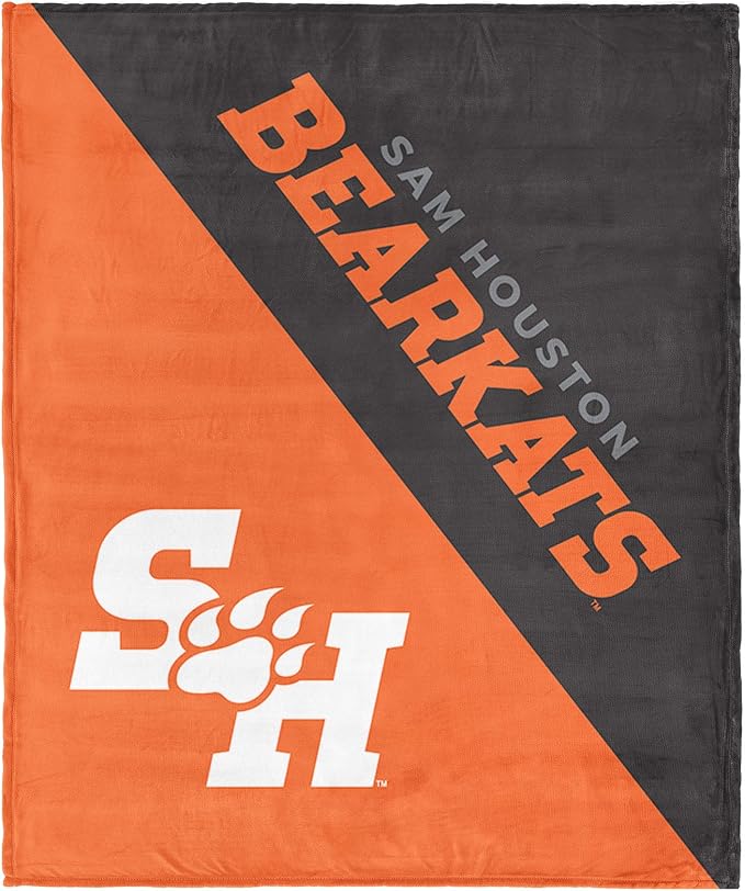 Northwest NCAA Silk Touch Throw Blanket, Ultra Soft Plush Polyester, Lightweight Warm Decorative Fan Gift, 46 x 60 in