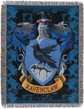 Northwest Harry Potter Woven Tapestry Throw Blanket, Designer Home Décor, Modern, Unique Gift, 48" x 60", Ravenclaw Crest (Pack of 6)