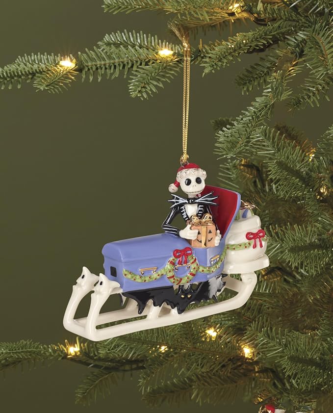 Lenox 898877 Jack Skellington Sledding Ornament