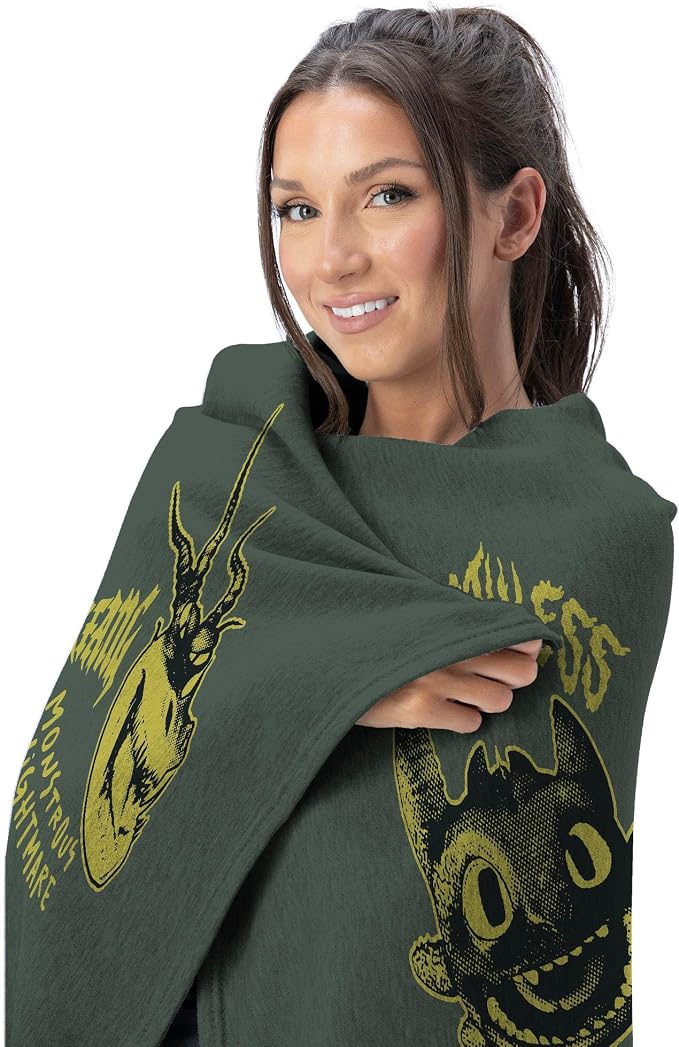 Northwest How to Train Your Dragon Know Your Dragons Silk Touch Throw Blanket 60x80 inches