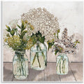 Stupell Industries 'Jars Of Wildflowers'| Wall Plaque Art | Stupell Industries | 12 x 12 Inches, Easy to Hang and Sturdy, Made in USA, by Elizabeth Medley